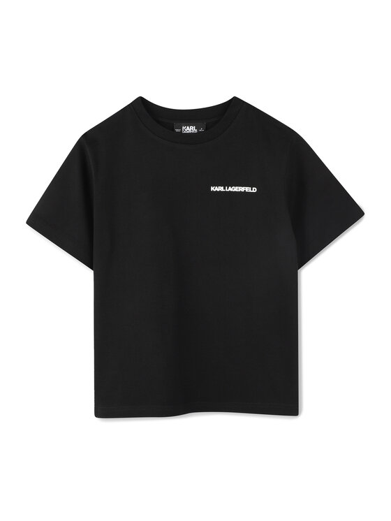 Karl Lagerfeld Kids Karl Lagerfeld Kids T-shirt Z30440 S Nero Regular Fit