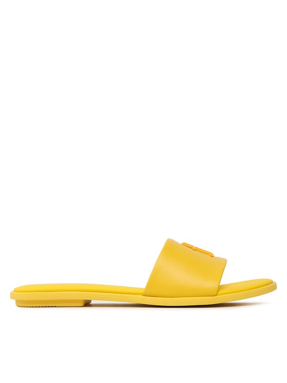 Tommy Hilfiger Natikači Tommy Hilfiger Th Pop Mule FW0FW07097 Rumena