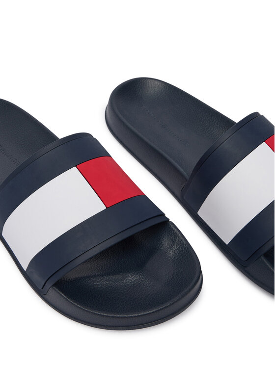 Tommy Hilfiger Papucs Tommy Hilfiger Core Hilfiger Flag Pool Slide FM0FM05798 Kék