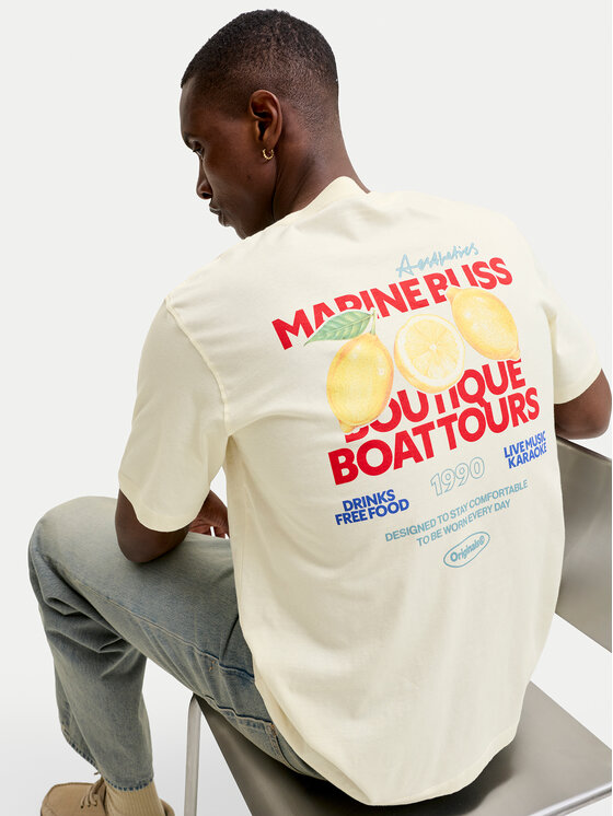 Jack & Jones Jack & Jones Camiseta Riviera 12295202 Amarillo Regular Fit
