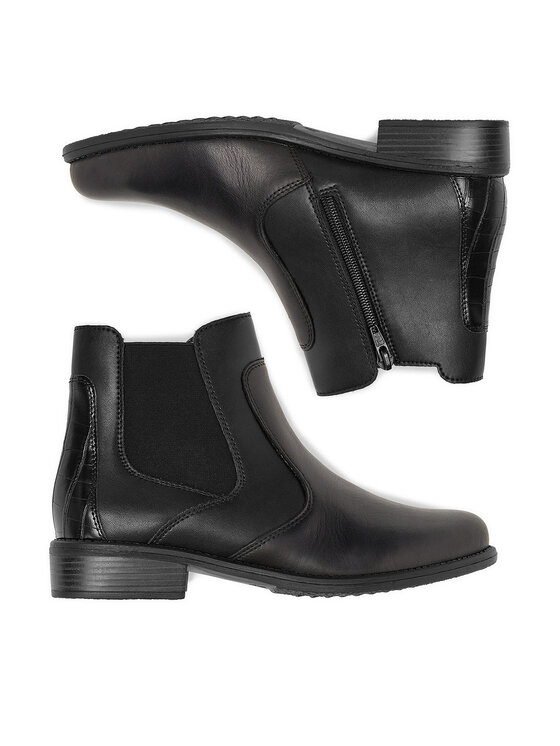 Remonte Kotníková obuv s elastickým prvkem Remonte D0F70-00 Černá