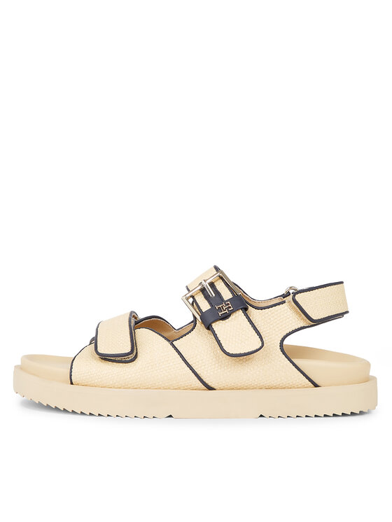 Tommy Hilfiger Sandale Tommy Hilfiger Rafia Sporty Sandal FW0FW07896 Bej
