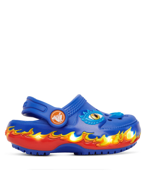 Crocs Шльопанці Crocs Toddler Classic IAM Dragon Lights Clog 212510 Голубий