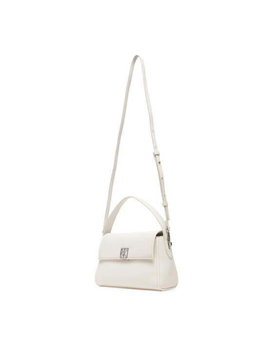 Calvin Klein Kabelka Calvin Klein Emblem Hw Pebble Shoulder Bag 25 LV04F3425G Biela
