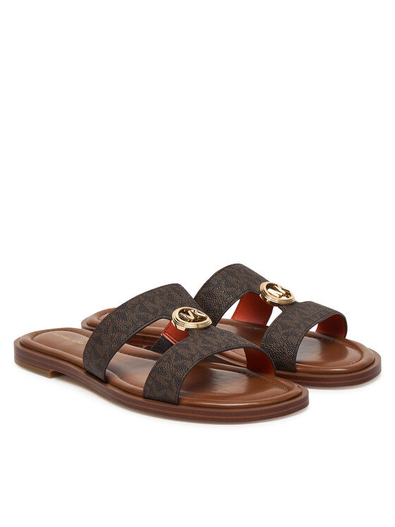 MICHAEL Michael Kors Шльопанці MICHAEL Michael Kors Ering Flat 40S6ERFS2B Коричневий