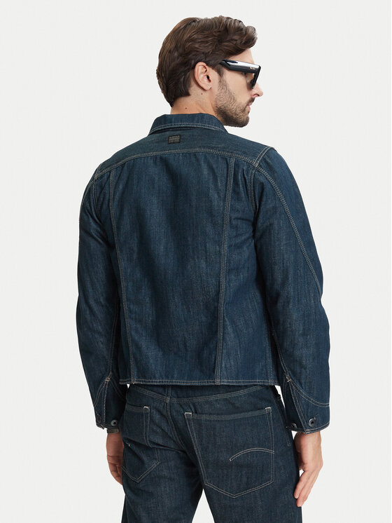 G-STAR G-Star Raw Džinsinė striukė 3D Dart D28418-E358 Tamsiai mėlyna Regular Fit