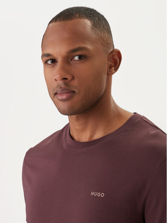 HUGO HUGO T-shirt Dero222 50466158 Bordeaux Regular Fit