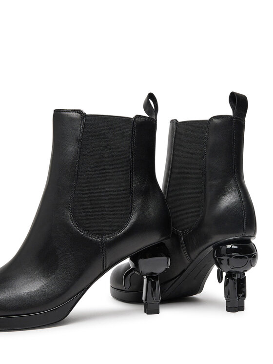 KARL LAGERFELD Škornji KARL LAGERFELD KL39044 Črna
