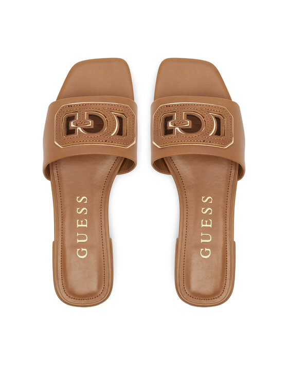 Guess Шльопанці Guess FLJTAR LEA19 Коричневий