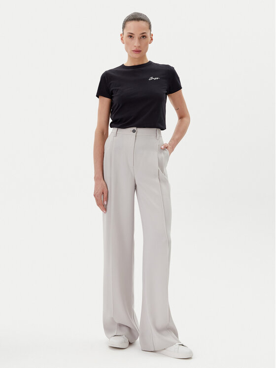 BOSS BOSS Футболка C_Elogo_20 50541343 Чорний Slim Fit