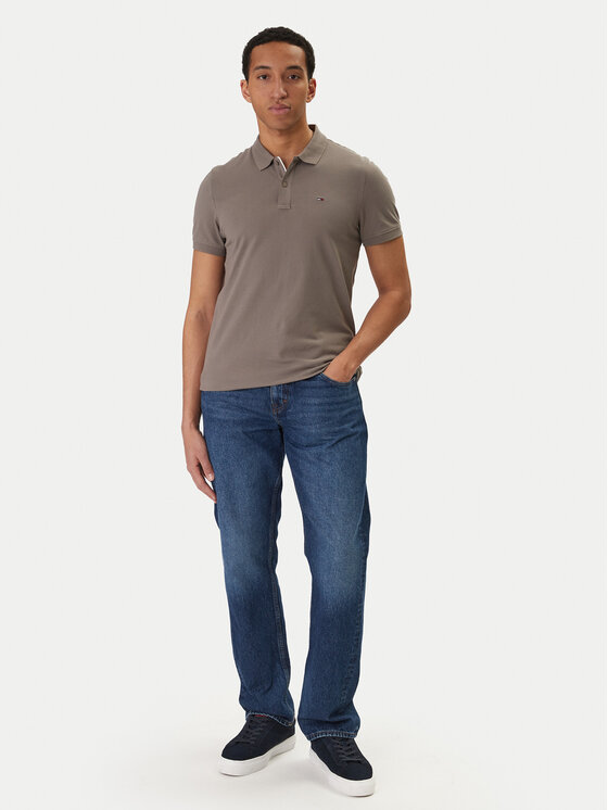 Tommy Jeans Tommy Jeans Polo DM0DM20676 Beis Slim Fit