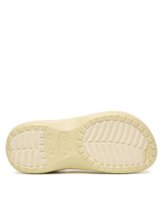 Crocs Шльопанці Crocs Classic Platform Fuzz Lined Clog 212854 Бежевий