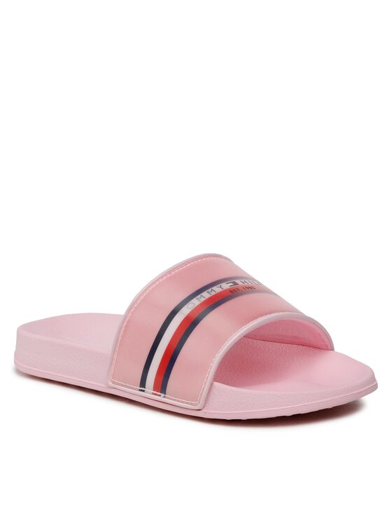 Tommy Hilfiger Şlapi Tommy Hilfiger Reflective Pool Slide T3A0-32803-1172 S Roz
