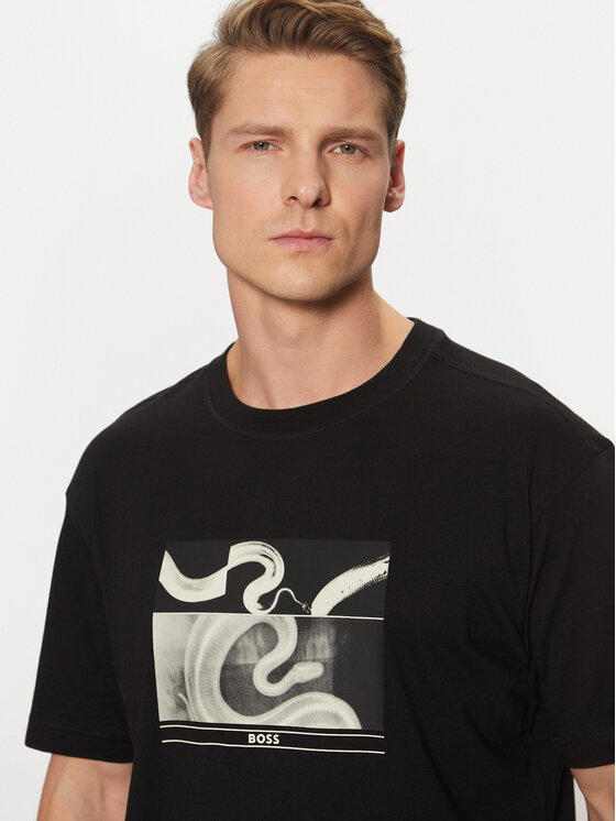 BOSS BOSS Футболка 50534919 Чорний Regular Fit