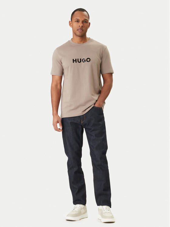 HUGO HUGO Camiseta Dumeo 50557437 Beis Regular Fit