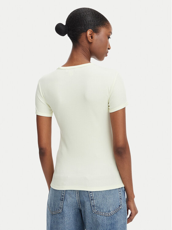 Calvin Klein Jeans Calvin Klein Jeans Camiseta LV047G816G Crema Slim Fit
