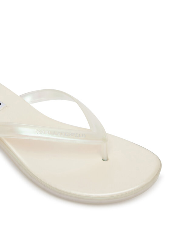 KARL LAGERFELD В'єтнамки KARL LAGERFELD Jelly Hell KL83006 VT1 Білий