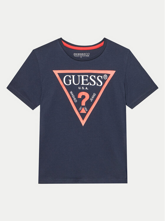 Guess Guess Футболка L73I55 K8HM0 Голубий Regular Fit