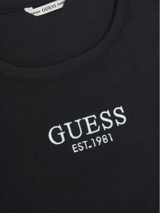 Guess Guess Топ J4YI16 KBZP4 Чорний Regular Fit