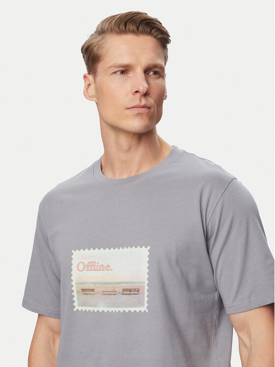 Jack & Jones Jack & Jones Camiseta Montauk Photo 12290890 Azul Regular Fit