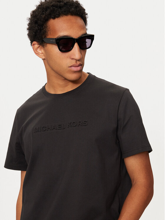 Michael Kors Michael Kors Majica CF4529H1V2 Črna Regular Fit
