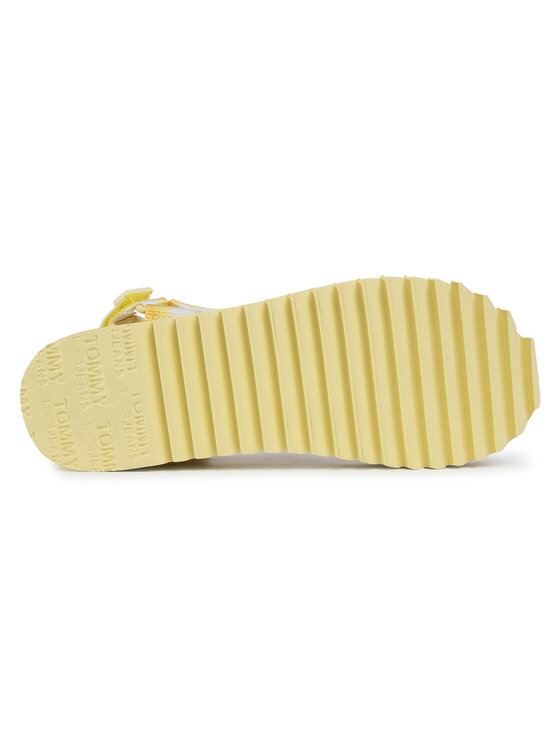 Tommy Jeans Sandalias Tommy Jeans Degrade Tape Flatform Sandal EN0EN00928 Amarillo