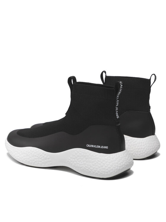 Calvin Klein Jeans Sneakersy Calvin Klein Jeans Runner Sneaker Sock Knit YM0YM00045 Černá
