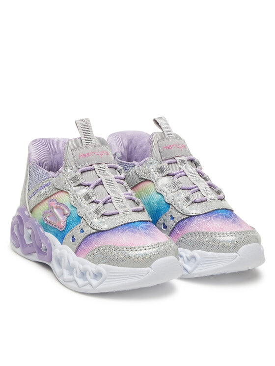 Skechers Sneakersy Skechers Infinite Heart Lights-Eternal Shimmer 303755N/SMLT Stříbrná