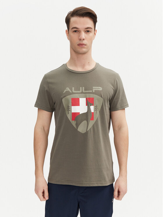 Aulp Aulp Majica Roque Khaki Regular Fit