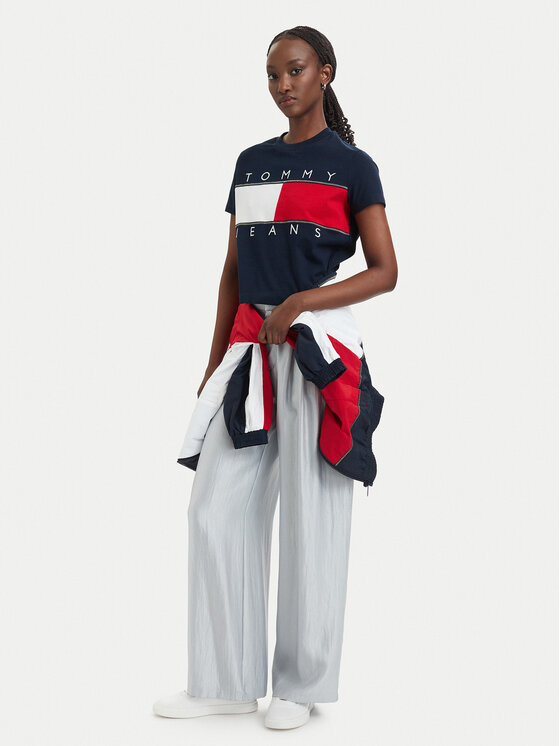 Tommy Jeans Tommy Jeans Camiseta Flag DW0DW22818 Azul marino Regular Fit