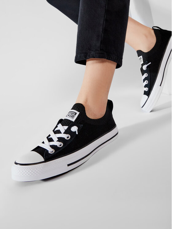 Converse Modne superge Converse Ctas Shoreline Knit Slip 565489C Črna