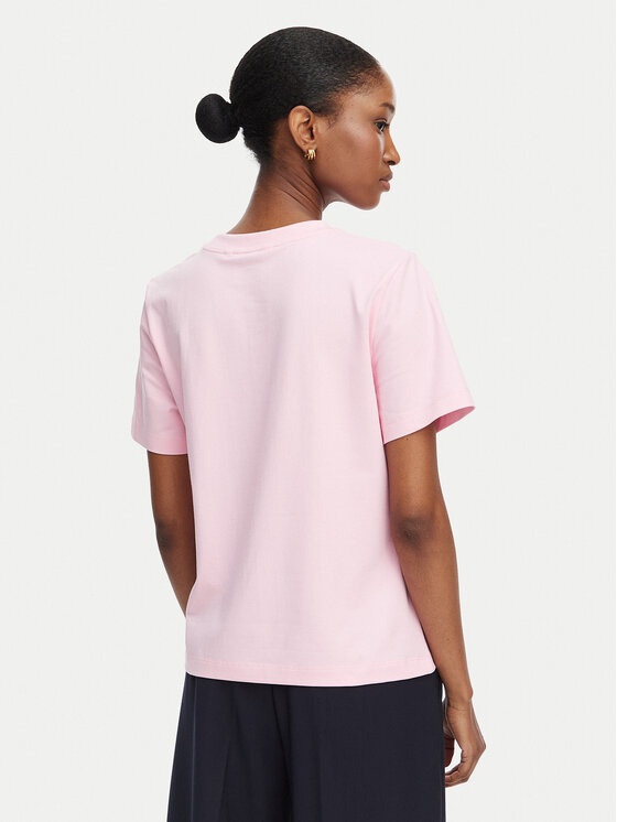Tommy Hilfiger Tommy Hilfiger Camiseta Th Script WW0WW49941 Rosa claro Regular Fit