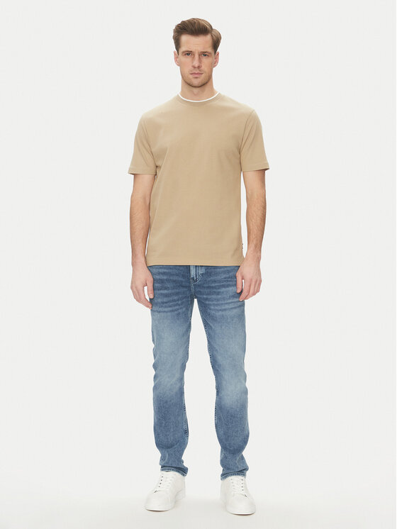 BOSS BOSS T-shirt H-Thompson 59 50524998 Beige Regular Fit