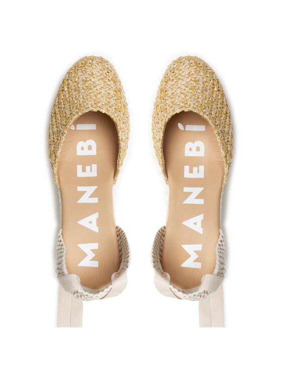 Manebi Espadrile Manebi Wedge Valenciana W 2.7 WV Bež