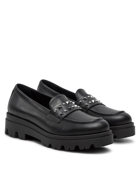 TWINSET Loafers TWINSET Mocassino 242GCJ024 Negru