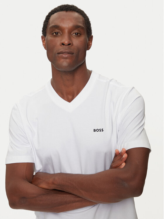 BOSS Boss Póló Tee V 50506347 Fehér Regular Fit