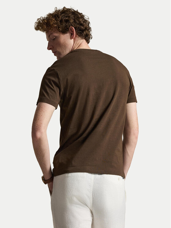 Polo Ralph Lauren Polo Ralph Lauren Camiseta 710671438533 Marrón oscuro Custom Slim Fit