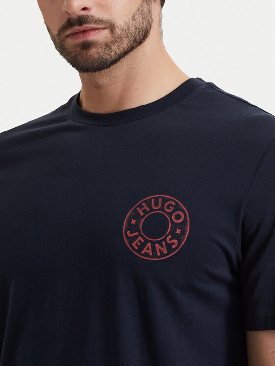 HUGO HUGO Camiseta Nemodo 50572303 Azul marino Regular Fit