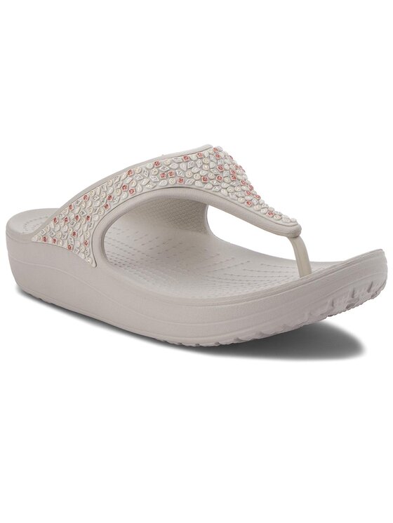 Crocs Flip-flops Crocs Sloane Embellished Flip 204181 Szürke