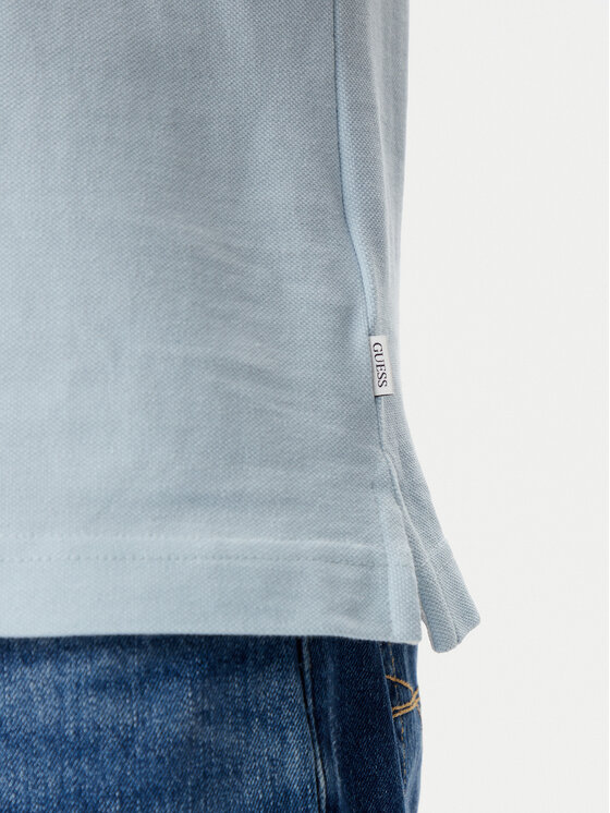 Guess Jeans Guess Jeans Polo majica M5GP29 KCJV1 Svetlo modra Regular Fit