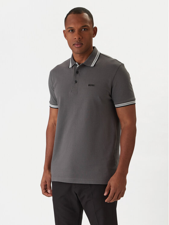 BOSS BOSS Polo Paddy 50469055 Gris Regular Fit