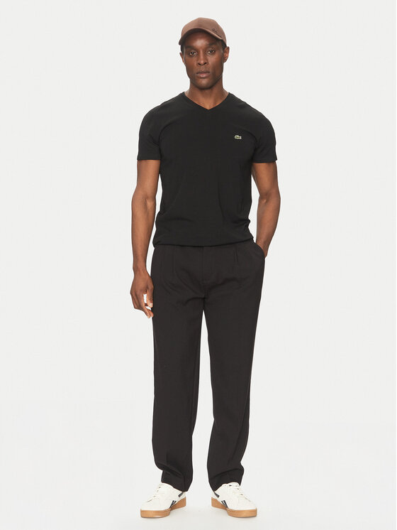 Lacoste Lacoste Футболка TH6710 Чорний Regular Fit