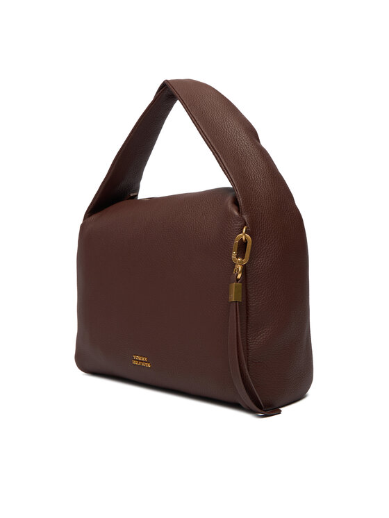 Tommy Hilfiger Táska Tommy Hilfiger City Leather Shoulder Bag AW0AW18152 Barna