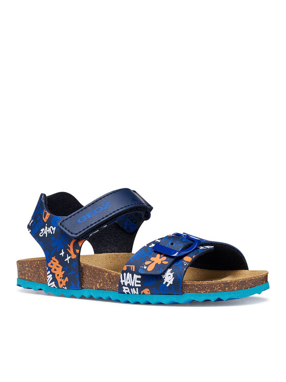 Geox Sandále Geox J Ghita Boy J028LB 06A54 C0693 M Tmavomodrá