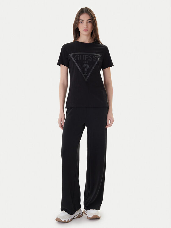 Guess Guess Футболка V2YI07 K8HM0 Чорний Regular Fit