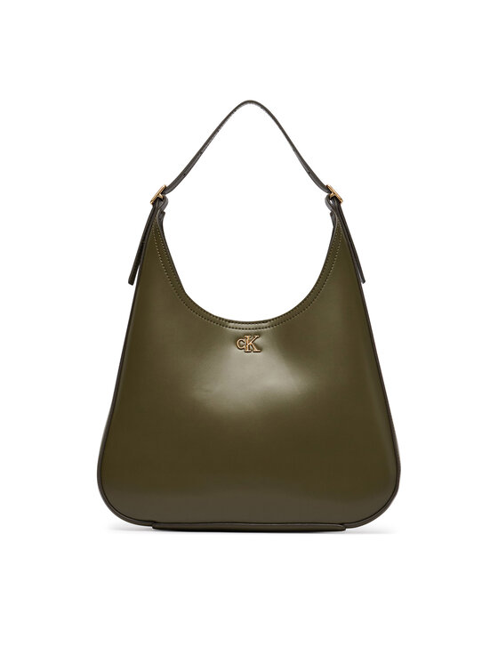 Calvin Klein Soma Calvin Klein Ck Medium Shoulder Bag LV04F3522G Tumši zaļa