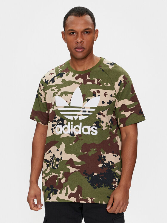 adidas adidas Camiseta Camo IS0215 Verde Regular Fit