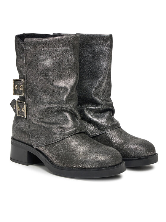 Steve Madden Polokozačky Steve Madden Bonfire SM11003415 Stříbrná