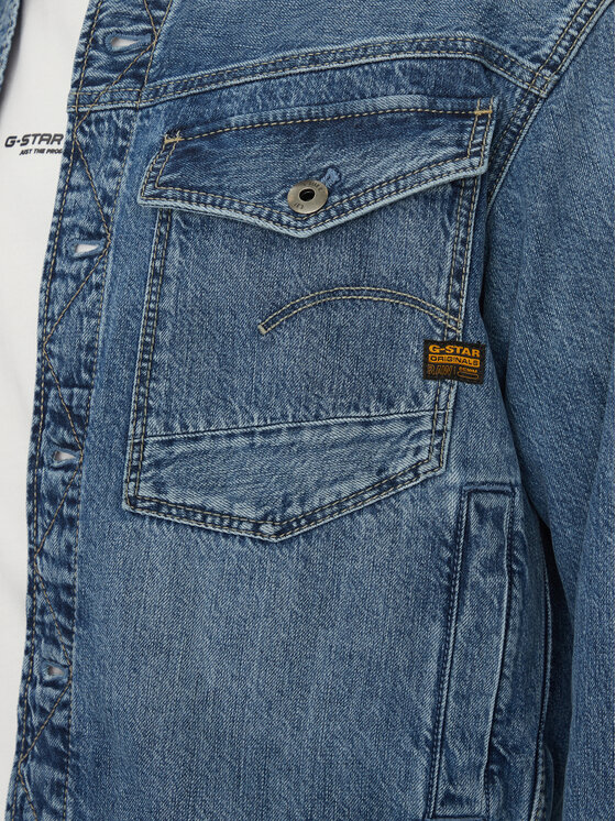 G-STAR G-Star Raw Džinsinė striukė Dakota D23593-D536 H152 Mėlyna Regular Fit