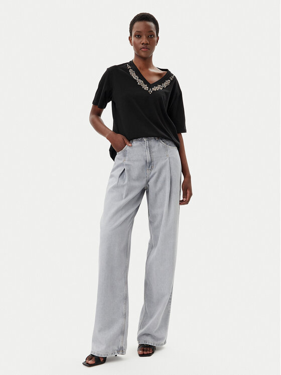 Liu Jo Liu Jo Футболка WA5146 JS923 Чорний Regular Fit